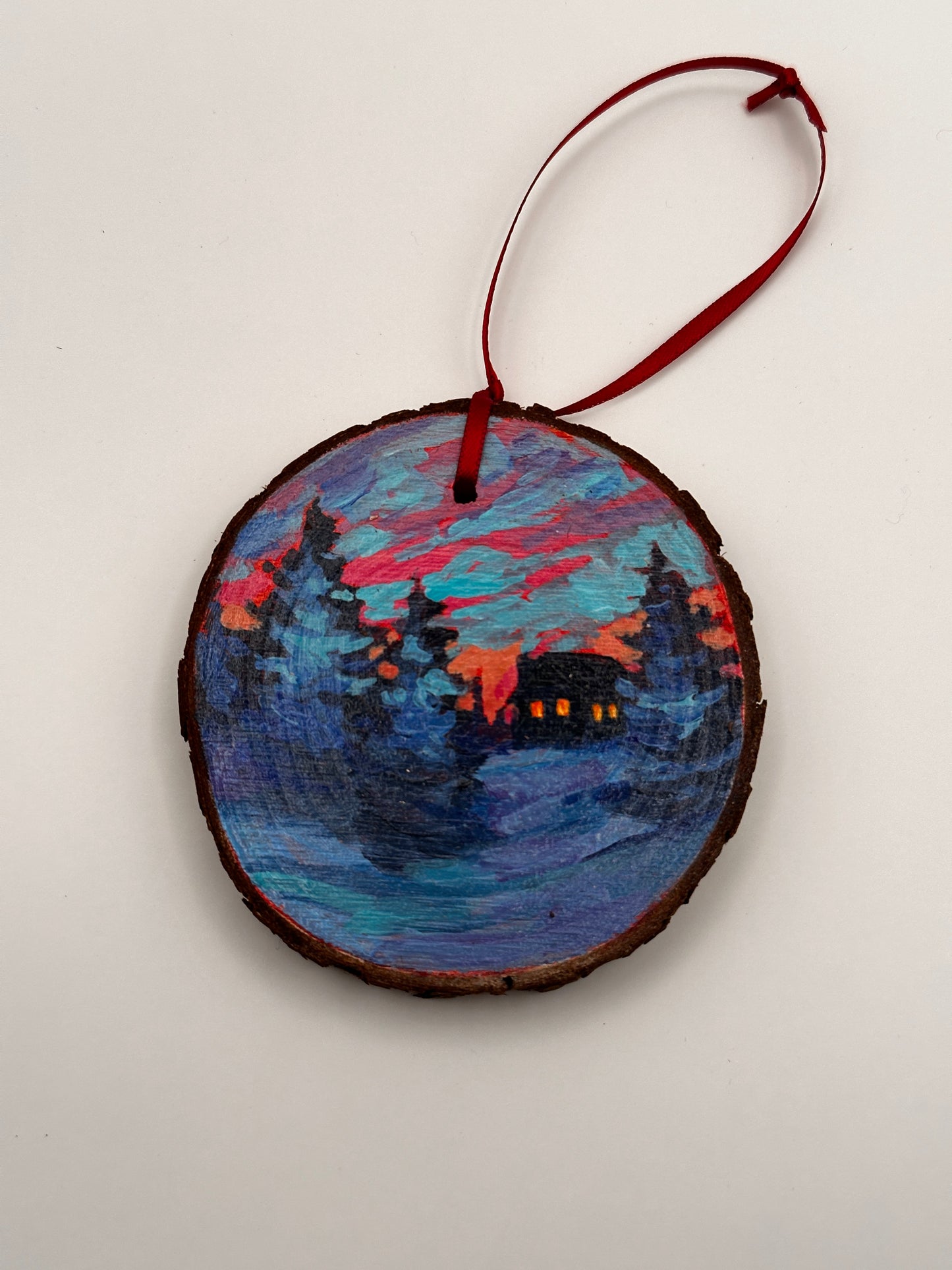"Silent Winter Sunset" Ornament
