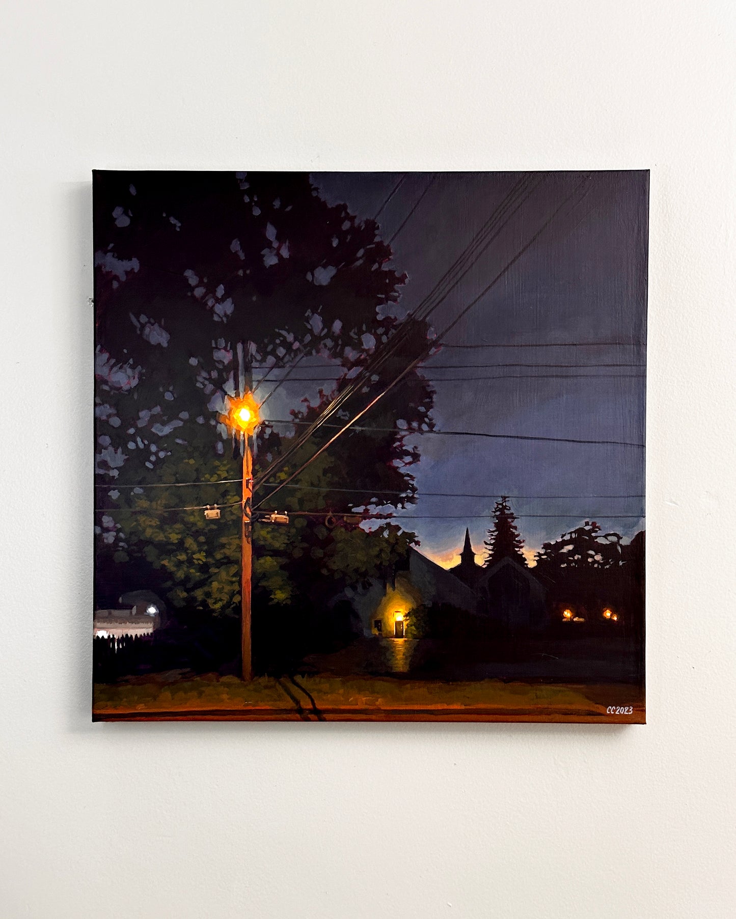 The Church Across The Street - ORIGINAL PAINTING