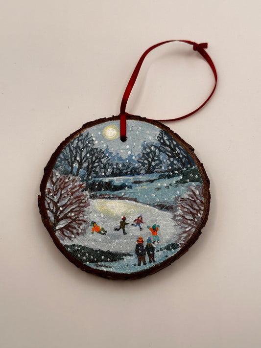 "The Skating Pond" Ornament