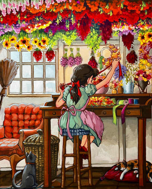 The Wreath Maker - PRINT